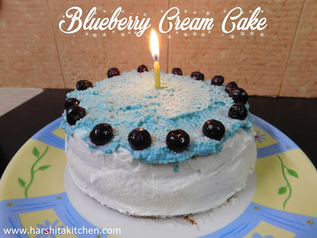 Blueberry Cream Cake | Baked and Iced Series #1 – Microwave Cake