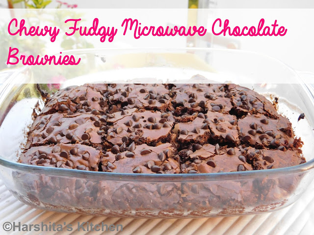 Chewy Fudgy Microwave Chocolate Brownie