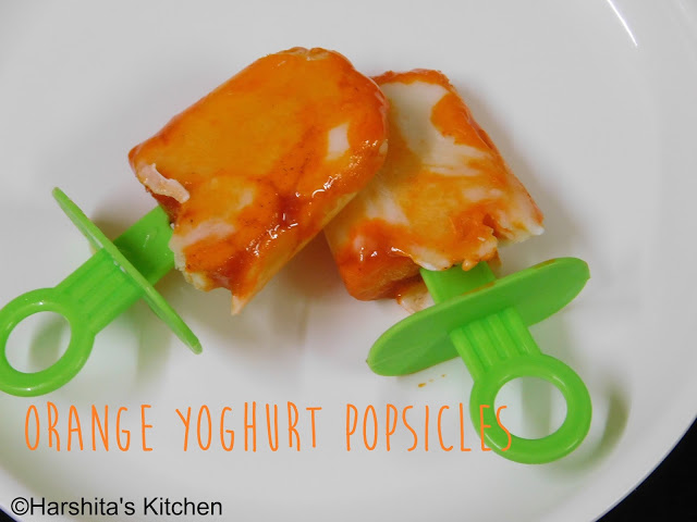 Orange Yoghurt Popsicle | Orange Ice Candy