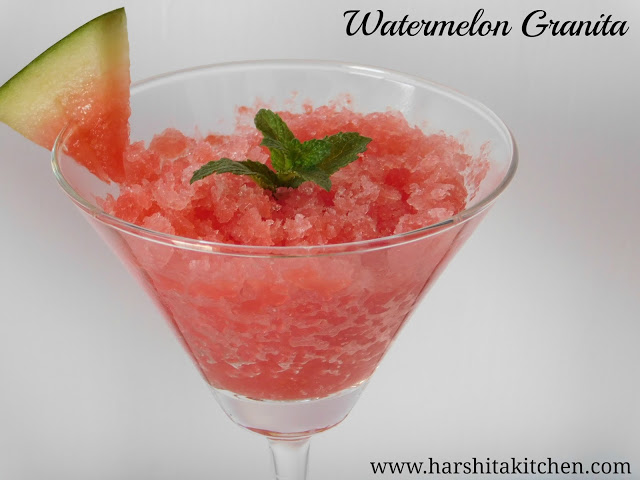 Watermelon Granita Recipe- Easy Summer Recipes