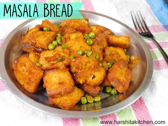 Masala/ Spicy Bread – Leftover Bread Recipe