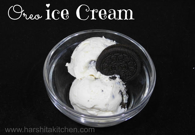 Oreo Ice Cream- No Churn Using 4 Ingredients