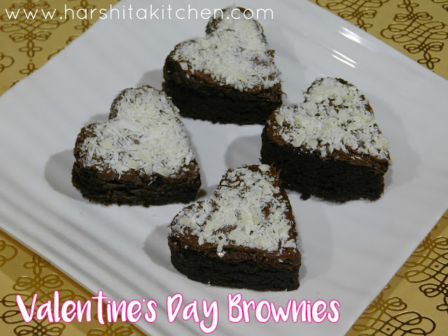 Valentine’s Day Special Nutella-Coco Powder Brownies – Easy & Moist Bronwie Recipe Using Cocoa Powder