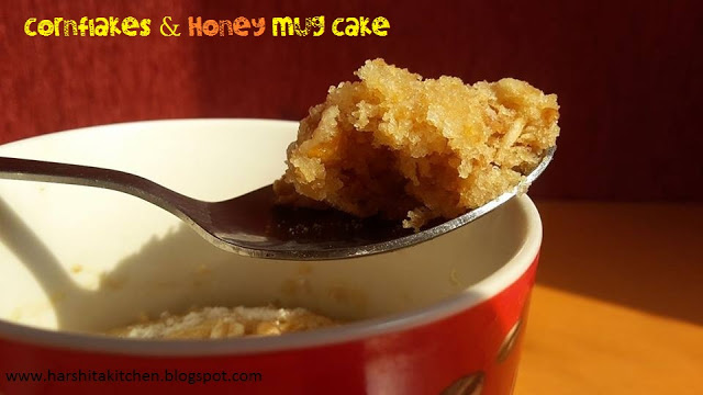 Easy 2 Minute Cornflakes & Honey Mug Cake